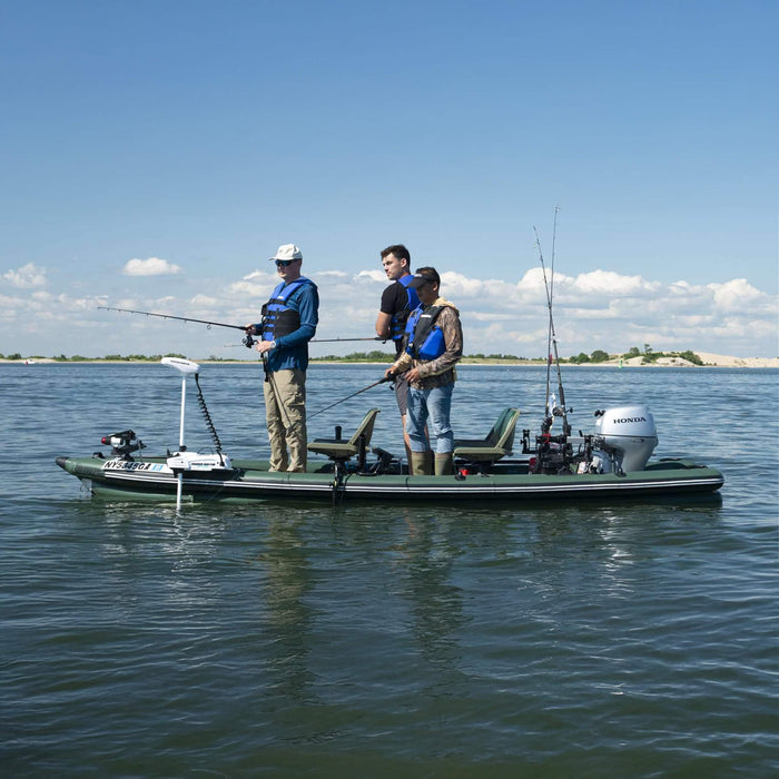 Sea Eagle Boats FSK16K FishSkiff™ Inflatable Fishing Boat, 16FT (SAK57351) - Sweatfully