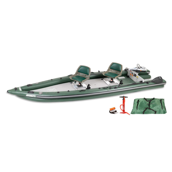 Sea Eagle Boats FSK16K FishSkiff™ Inflatable Fishing Boat, 16FT (SAK57351) - Sweatfully