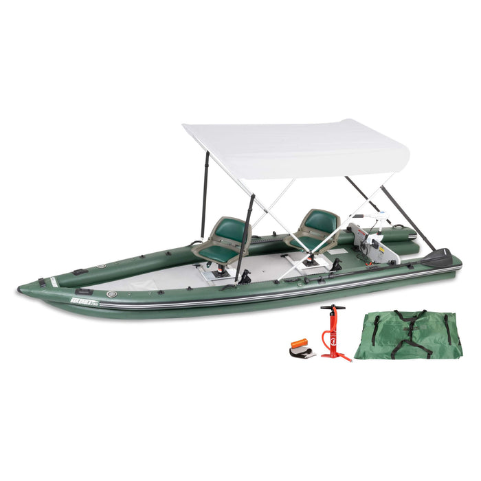 Sea Eagle Boats FSK16K FishSkiff™ Inflatable Fishing Boat, 16FT (SAK57351) - Sweatfully