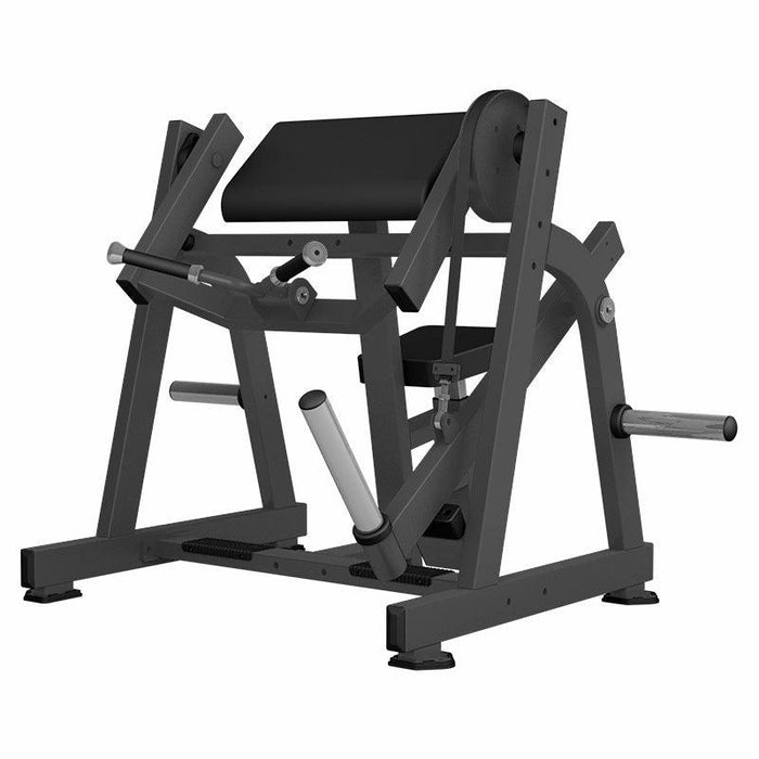 Excel Seated Biceps - Muscle D Fitness - Plate Load Arm Curl - Piston Assisted Seat Adjustment - Sweatfully