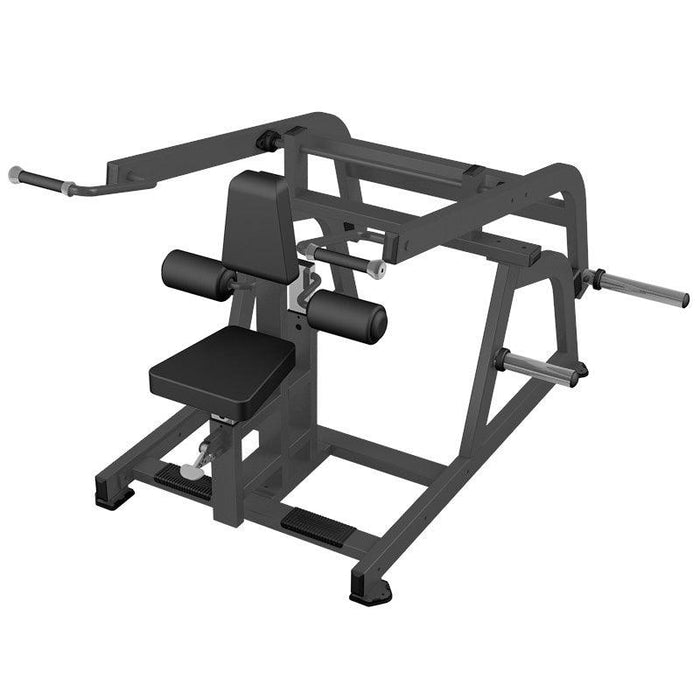 Excel Seated Dip - Muscle D Fitness - Plate Load Triceps Press - Weight Storage Pegs - Piston Assisted Seat Adjustment - Sweatfully
