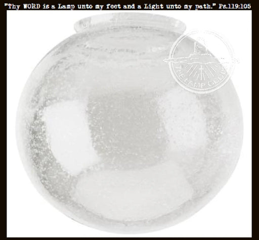 6" Seeded Glass Globe Replacement - Sweatfully