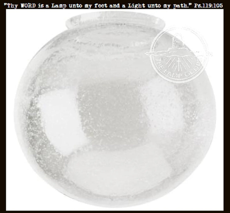 6" Seeded Glass Globe Replacement - Sweatfully