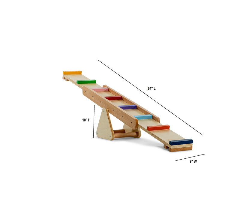 Willow- Rainbow Seesaw and Balance Beam - Sweatfully
