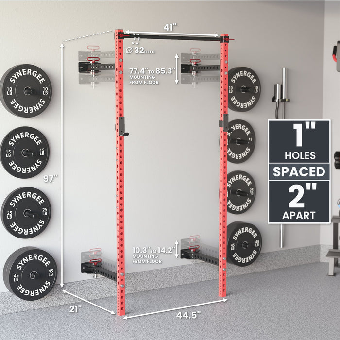 Synergee 2200 Series Folding Squat Rack - Sweatfully