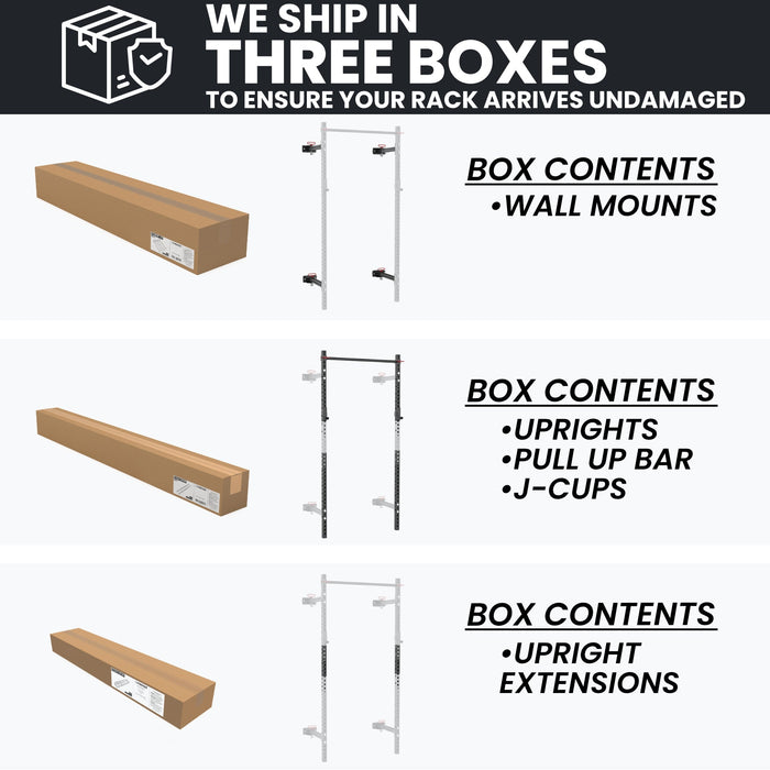 Synergee 2200 Series Folding Squat Rack - Sweatfully