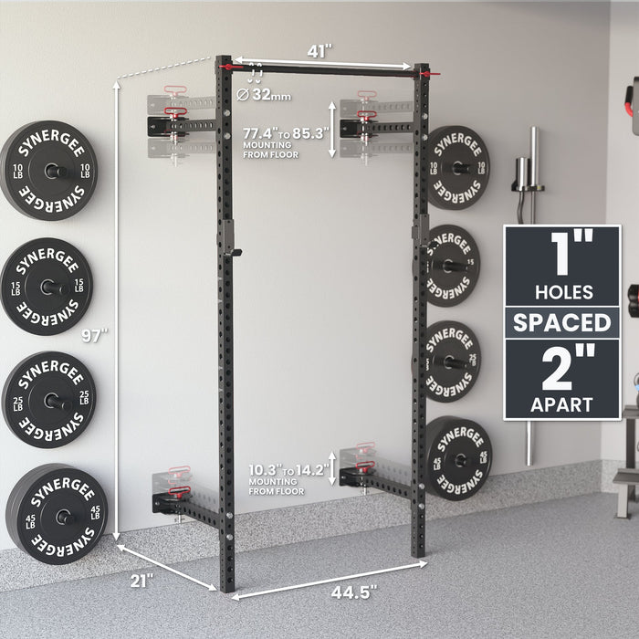 Synergee 2200 Series Folding Squat Rack - Sweatfully