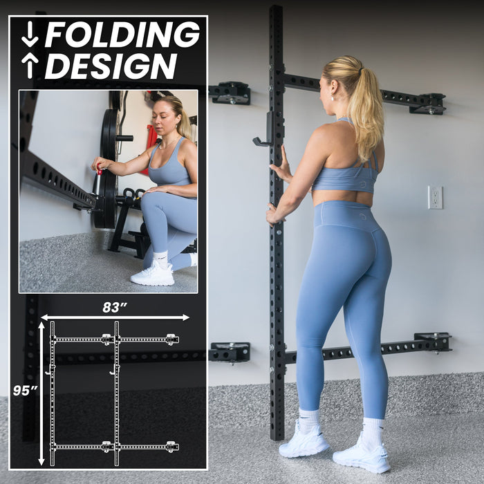 Synergee 2200 Series Folding Squat Rack - Sweatfully