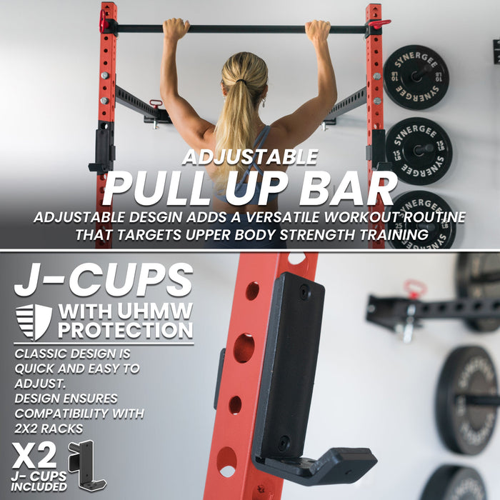 Synergee 2200 Series Folding Squat Rack - Sweatfully