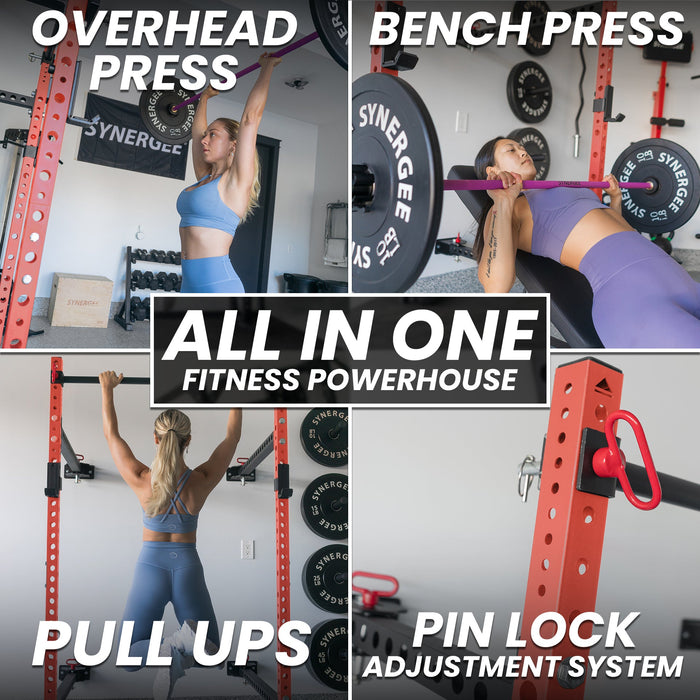 Synergee 2200 Series Folding Squat Rack - Sweatfully