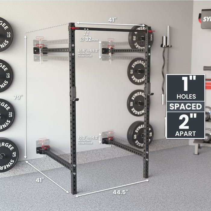 Synergee 2200 Series Folding Squat Rack - Sweatfully
