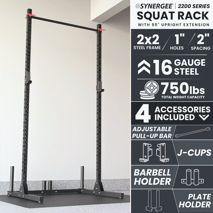 Synergee 2200 Series Squat Rack - Sweatfully
