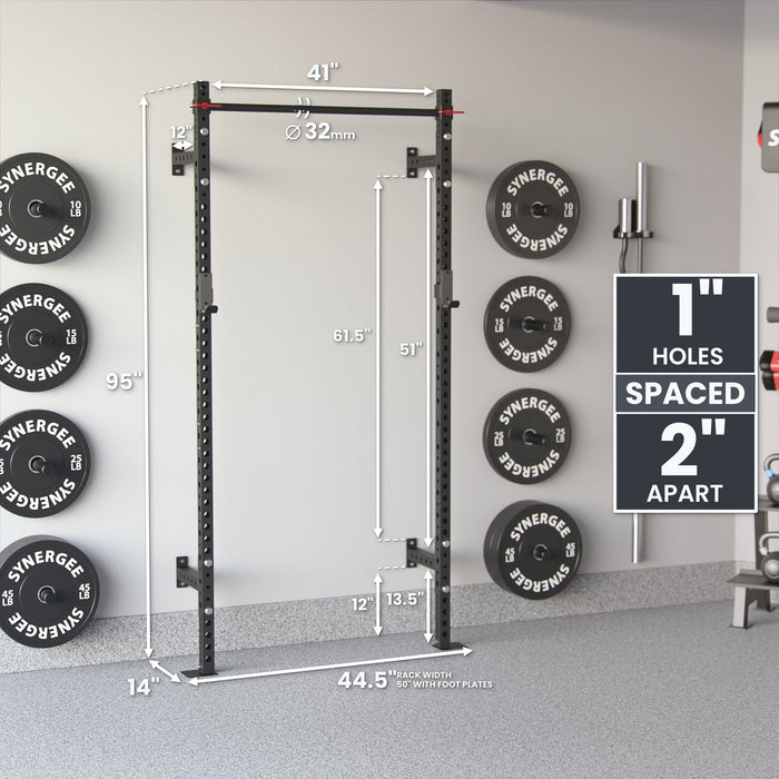 Synergee 2200 Series Wall Mounted Squat Rack - Sweatfully