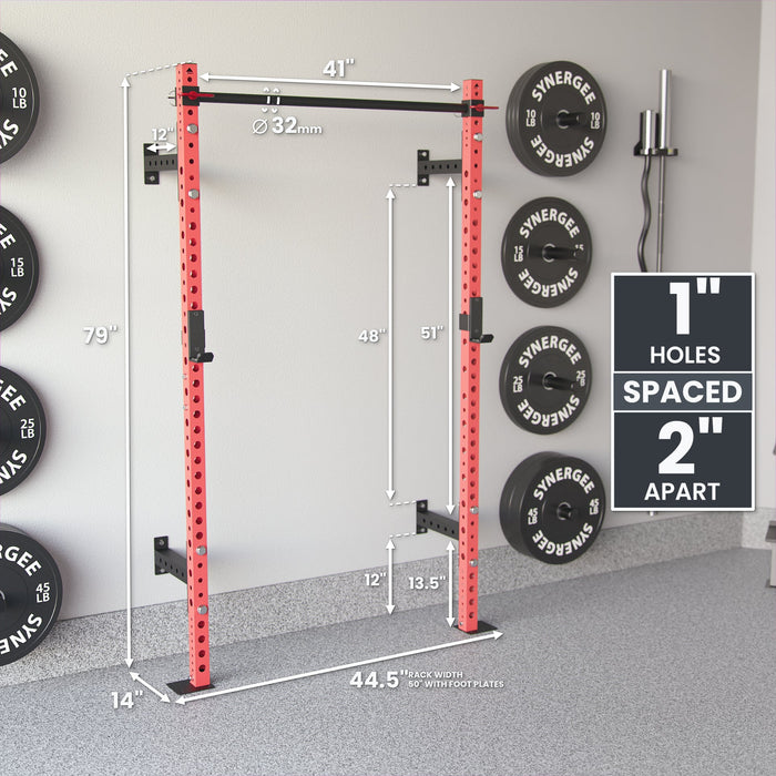 Synergee 2200 Series Wall Mounted Squat Rack - Sweatfully