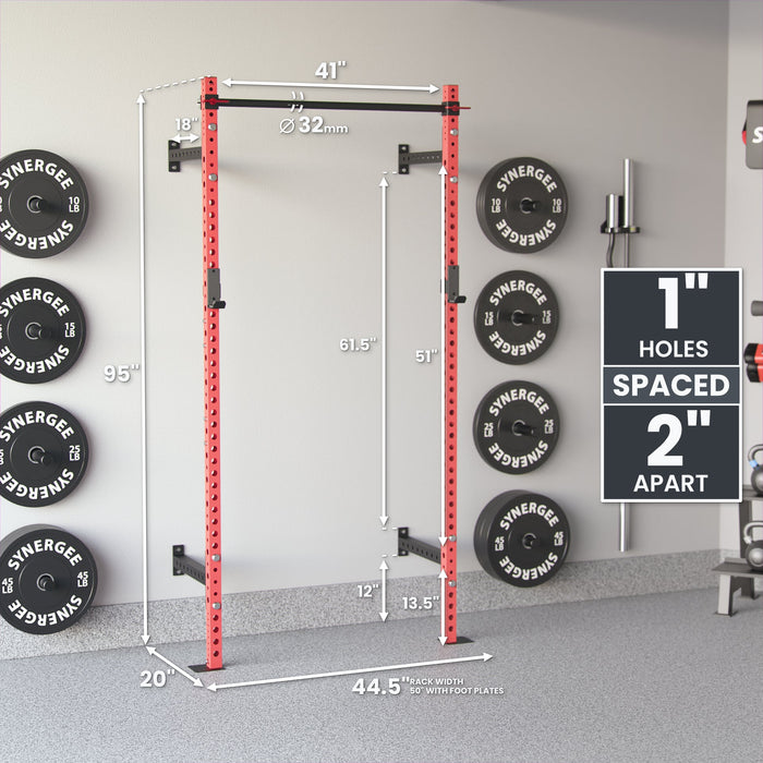 Synergee 2200 Series Wall Mounted Squat Rack - Sweatfully