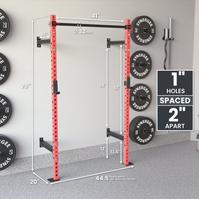 Synergee 2200 Series Wall Mounted Squat Rack - Sweatfully