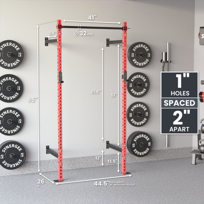 Synergee 2200 Series Wall Mounted Squat Rack - Sweatfully