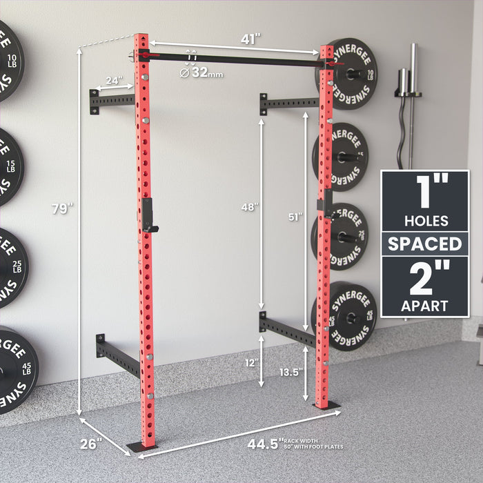 Synergee 2200 Series Wall Mounted Squat Rack - Sweatfully