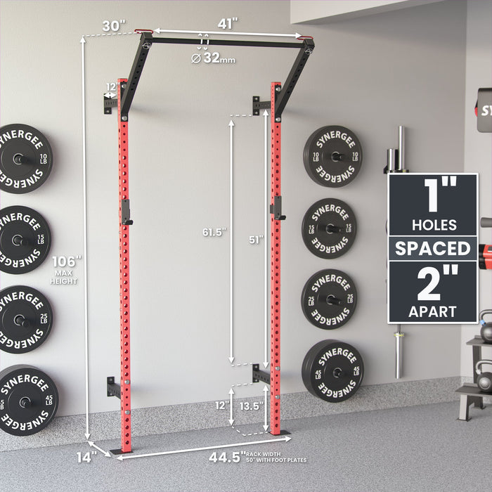 Synergee 2200 Series Wall Mounted Squat Rack - Sweatfully