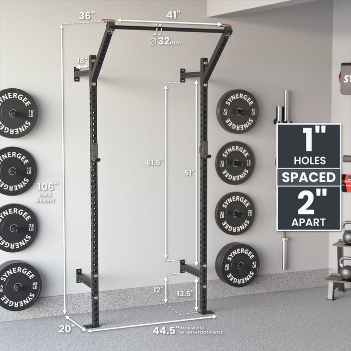 Synergee 2200 Series Wall Mounted Squat Rack - Sweatfully