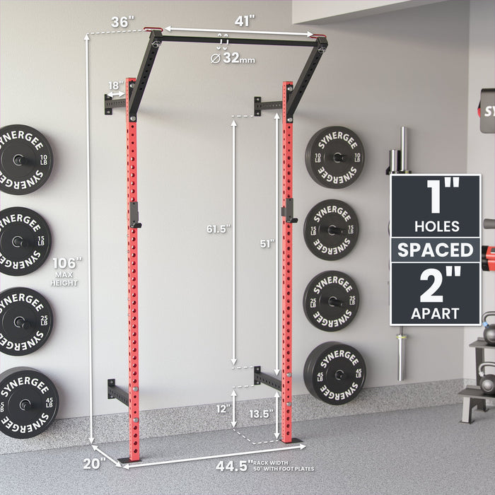 Synergee 2200 Series Wall Mounted Squat Rack - Sweatfully