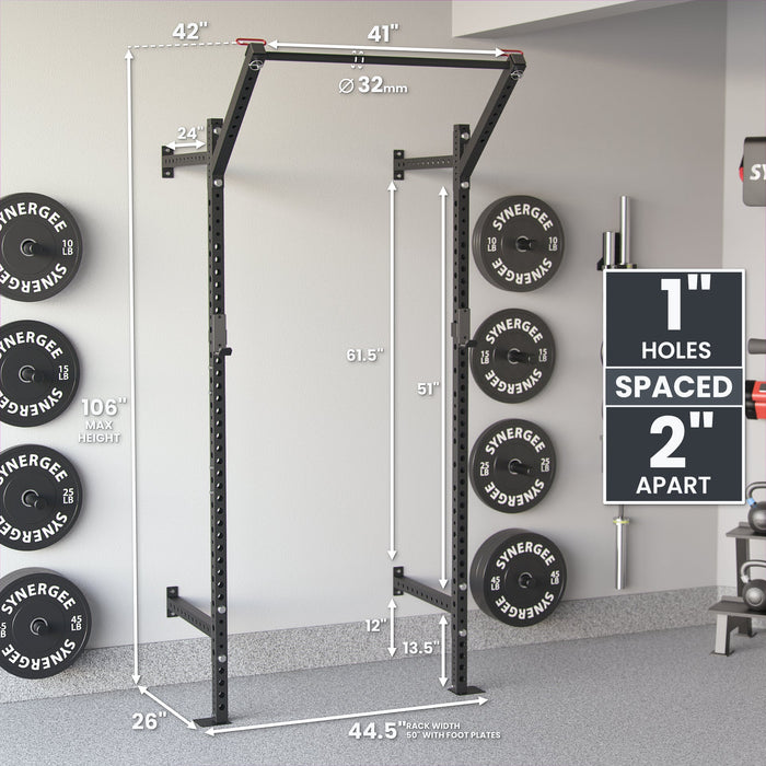 Synergee 2200 Series Wall Mounted Squat Rack - Sweatfully