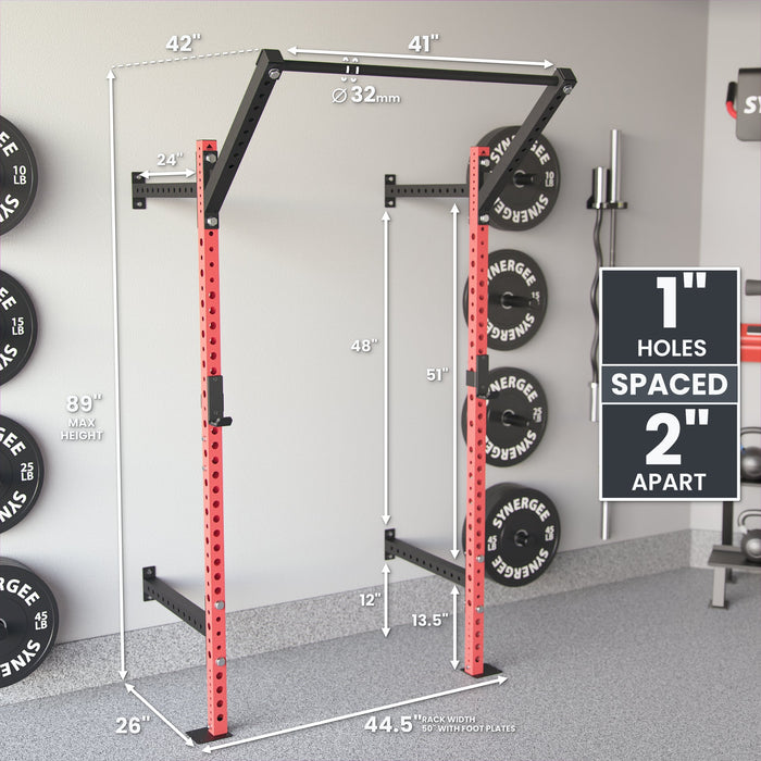 Synergee 2200 Series Wall Mounted Squat Rack - Sweatfully