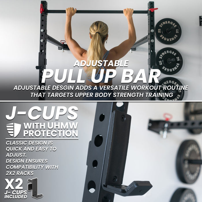 Synergee 2200 Series Folding Squat Rack - Sweatfully