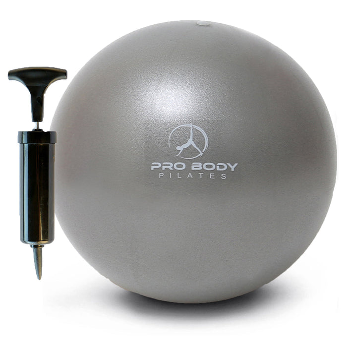 9 Inch Small Exercise Ball for Stability, Barre, Pilates, Yoga, and Balance (with Pump) - Sweatfully