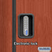 Salsbury 18" Wide Triple Tier Designer Wood Locker - 3 Wide - 6 Feet High - 21 Inches Deep - Cherry - Silver Electronic Locks - Sweatfully