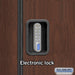 Salsbury 12" Wide Double Tier Designer Wood Locker - 1 Wide - 5 Feet High - 18 Inches Deep - Mahogany - Silver Electronic Locks - Sweatfully