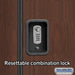Salsbury 18" Wide Double Tier Designer Wood Locker - 3 Wide - 6 Feet High - 18 Inches Deep - Mahogany - Silver Resettable Combination Locks - Sweatfully