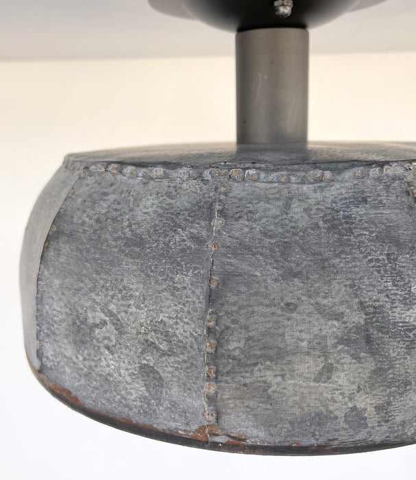 Rustic Metal Farmhouse Ceiling Light - Eight Sided - Sweatfully