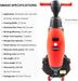 SM430 17" Walk-behind Floor Scrubber Machine, 360 Degree Rotating Head, 10000 sqft/h, Cordless Rechargeable Lithium Battery - Sweatfully
