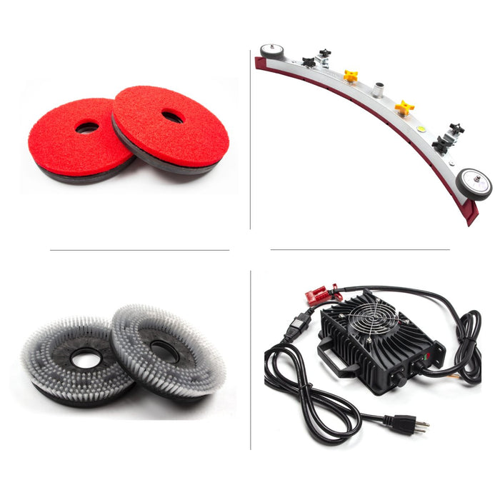 SUNMAX SM860 34" Ride-On Floor Scrubber Dryer Machine - Sweatfully