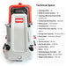 SUNMAX SM860 34" Ride-On Floor Scrubber Dryer Machine - Sweatfully
