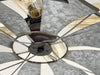 Farmhouse Galvanized Windmill Ceiling Light 16" - Sweatfully