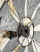Galvanized Windmill Farmhouse Wall Sconce Light - Sweatfully