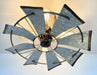 Farmhouse Galvanized Windmill Ceiling Light 16" - Sweatfully
