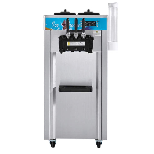 Stainless Steel Commercial 3-Flavor Soft Serve Ice Cream Machine Maker, 21-31 L/H (SAK65291) - Sweatfully