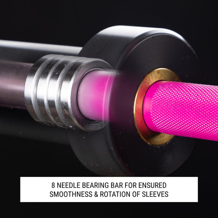XMARK Steel Magnolia, IWF Women’s Training Bar 190,000 PSI, 15kg US Cerakote MAGNOLIA-SANGRIA - Sweatfully