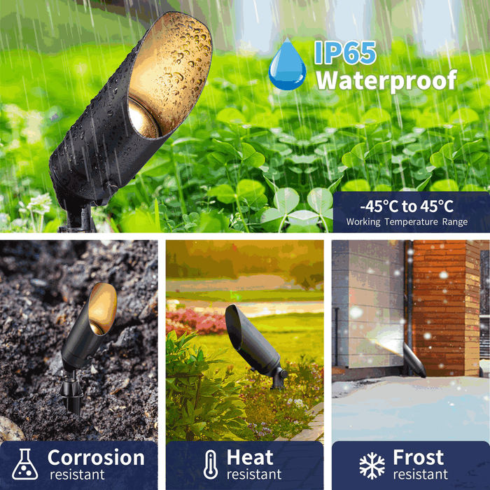 Gardenreet Stretchable Solid Brass Landscape Spotlight - Bronze/Black (2102) - Sweatfully