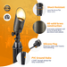 Gardenreet Mini Solid Brass Spotlight Stretchable Shroud MR11 - Bronze (2103) - Sweatfully