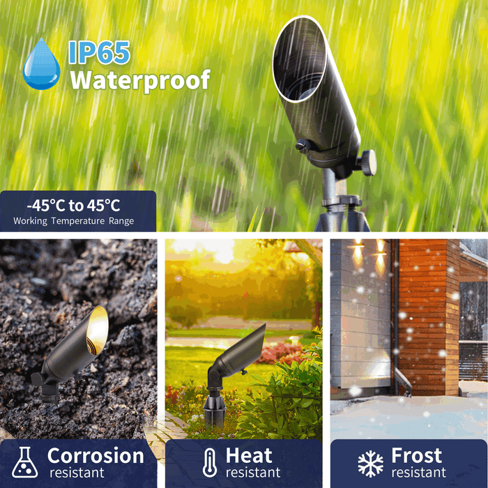 Gardenreet Mini Solid Brass Spotlight Stretchable Shroud MR11 - Bronze (2103) - Sweatfully