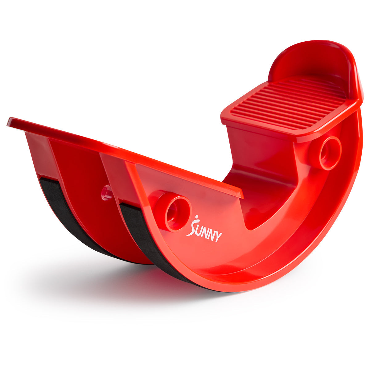 Sunny Health & Fitness Calf & Hamstring Stretcher and Foot Rocker (Red