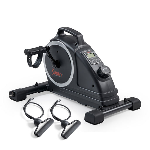 Sunny Health & Fitness Premium Smart Magnetic Mini Exercise Bike - Sweatfully