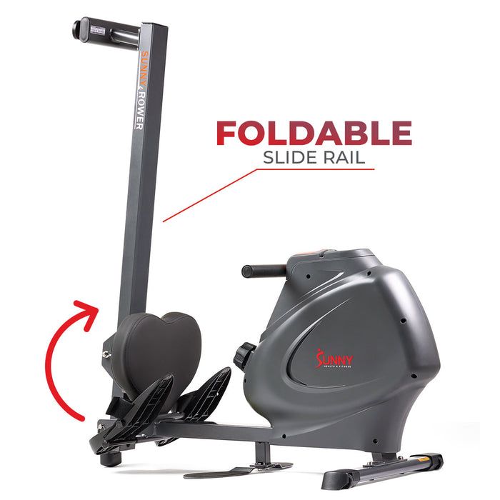 Multifunction Rower Sunny Health & Fitness Premium Magnetic Rowing Machine Smart Rower wit