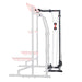 Sunny Health & Fitness Lat Pull Down Attachment Pulley System for Power Racks – SF-XF9927 - Sweatfully