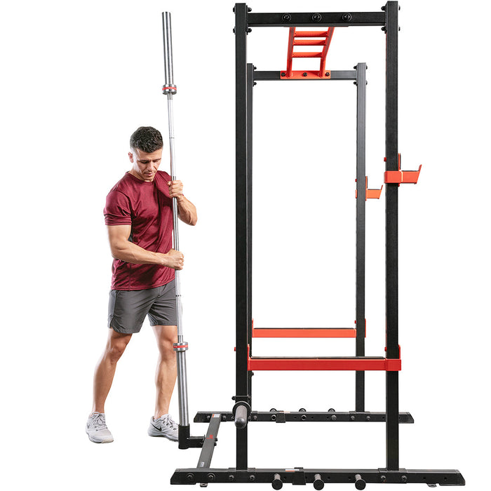 Sunny Health & Fitness Vertical Olympic Barbell Holder -  Sunny Strength Power Rack Attachment