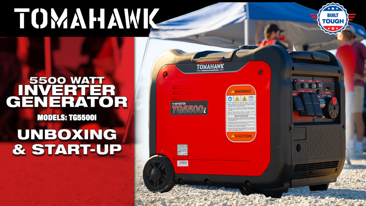 5500 Watt Inverter Generator Super Quiet Portable Gas Power Professional Use - Sweatfully
